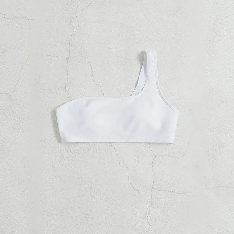 One-Piece Color Contrast Bathing Suit