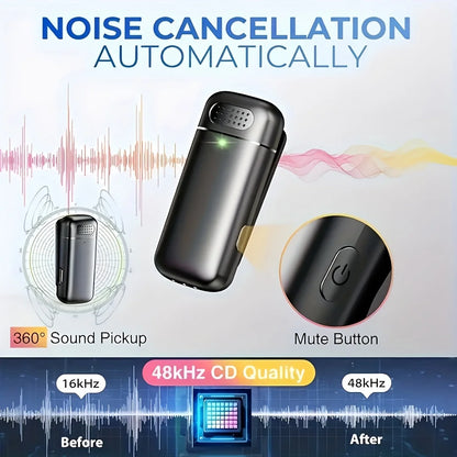 Wireless Lavalier Microphone for Cell Phones Type-C Mini with Charging Case