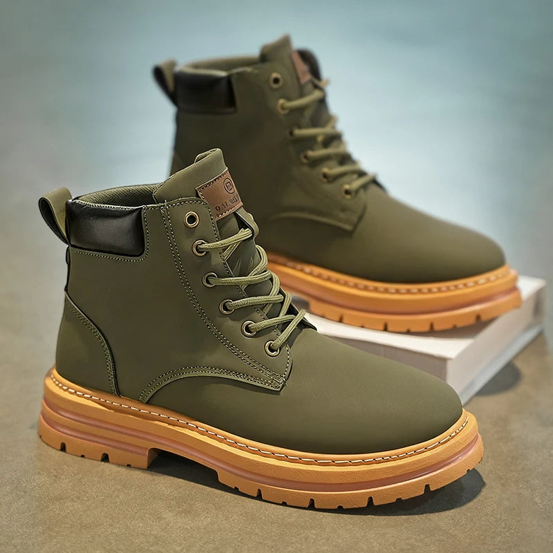 Men's Heavy-Duty High-Top Ankle Boots
