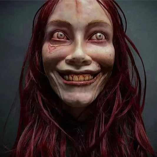 Creepy Horror Killer Full-Face Latex Mask for Halloween