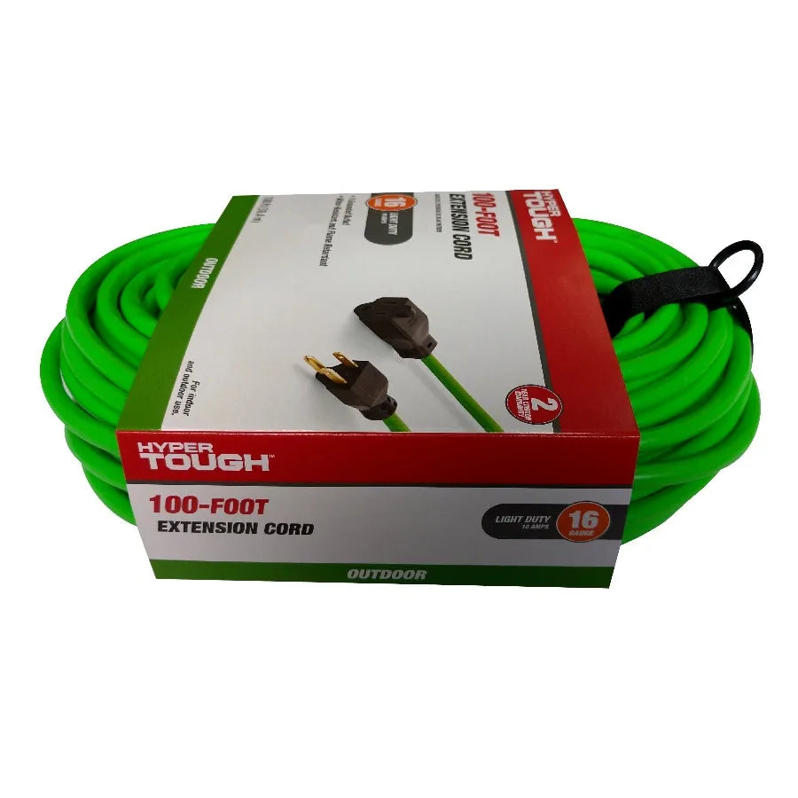 2-Pack 16AWG 100ft Outdoor Extension Cord
