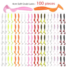 100pcs Artificial Wobblers Silicone Bait