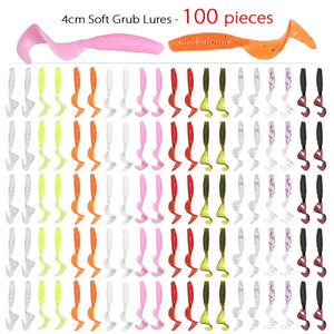 100pcs Artificial Wobblers Silicone Bait