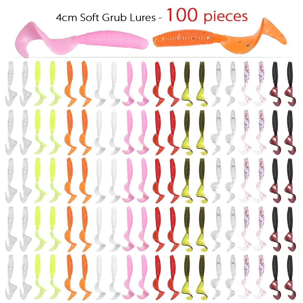 100pcs Artificial Wobblers Silicone Bait