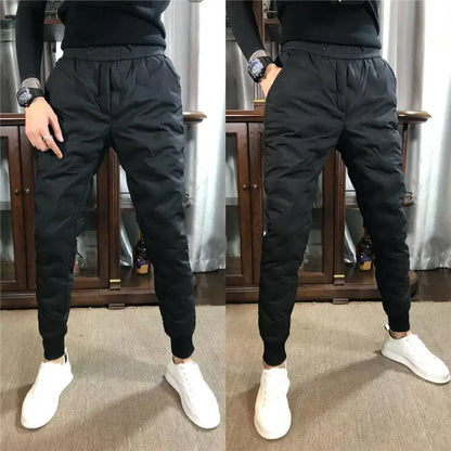 Shiny Thick Warm Sweatpants