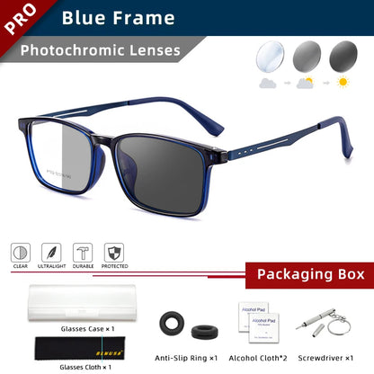 Ultra-Light Titanium Photochromic Multifocal Reading Glasses
