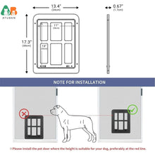 ATUBAN Lockable Dog Door for Sliding Doors