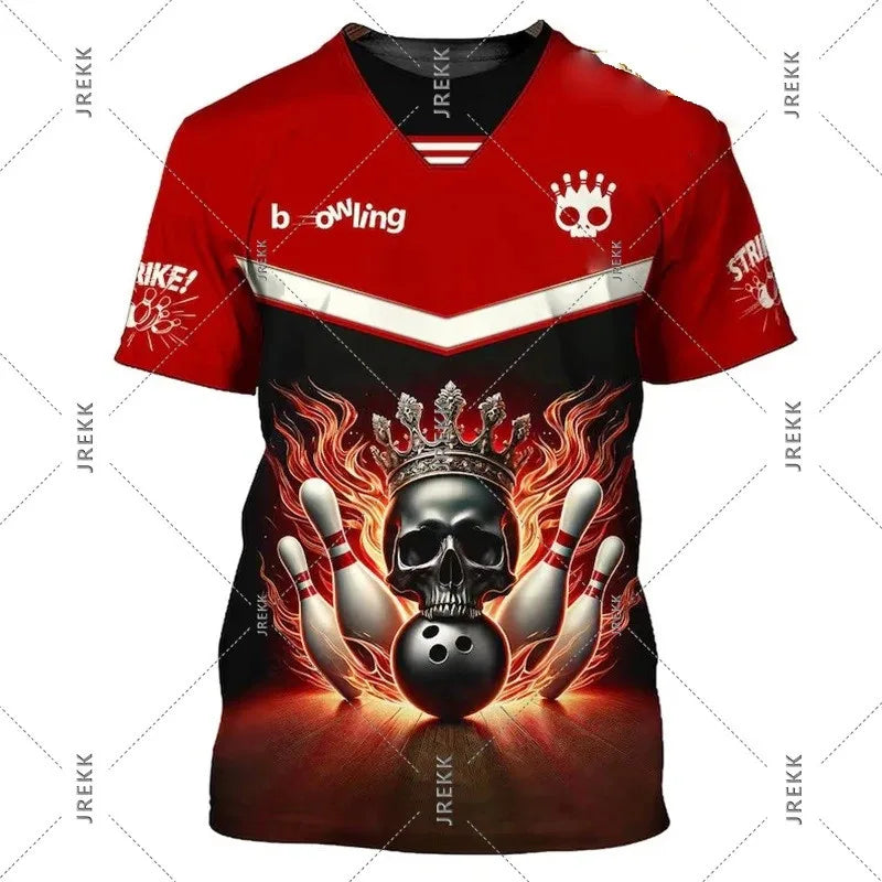 Men's Custom Name Bowling T-Shirt