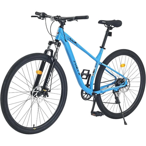 8 Speeds MTB Steel Frame Front Suspension Fork Disc Brake Bicycle