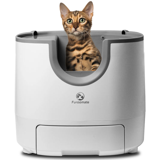 Self-Cleaning Open-Top Design with Advanced Safety Sensors Extra Large Capacity Multi-Cat Litter Box
