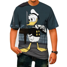 Funny Duck Cartoon Printed Cotton T-shirt