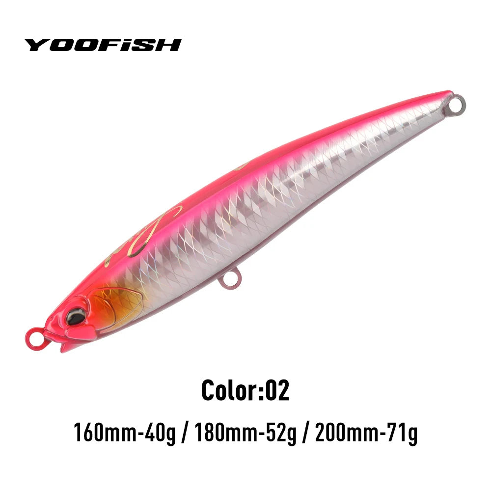 YOOFISH GT Floating Pencil Fishing Lures