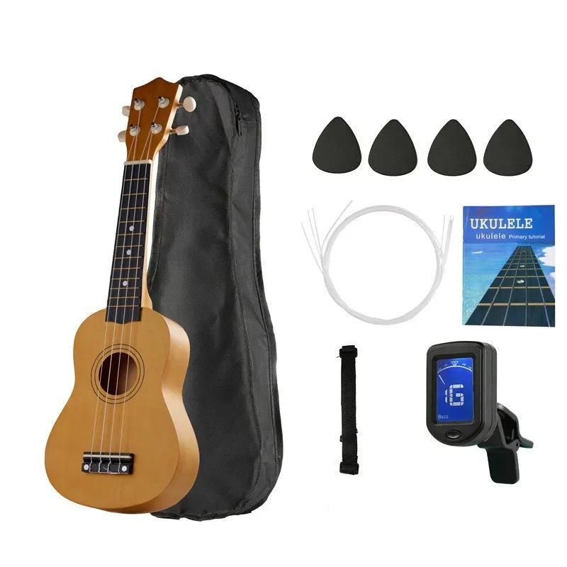 21" Basswood Small Acoustic 4 Strings Guitar