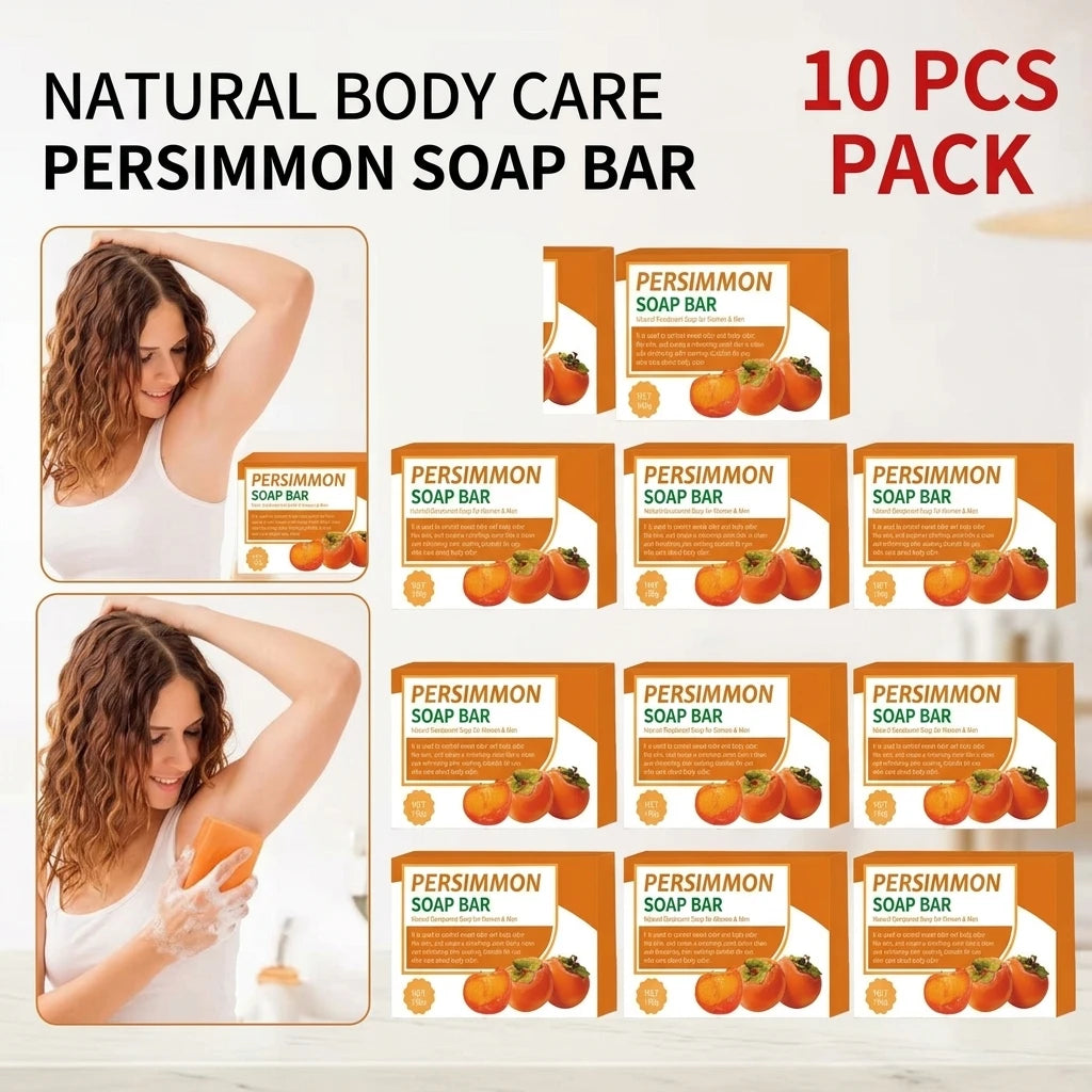 Handmade Persimmon Deodorizing Body Soap Bar (100g)