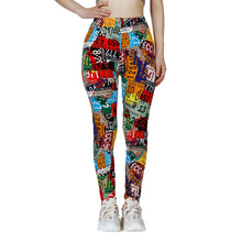 Digital Graffiti Printed Leggings