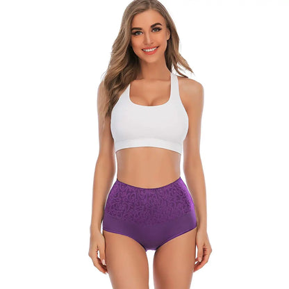 High-Waist Tummy Control Cotton Briefs 3-Pack