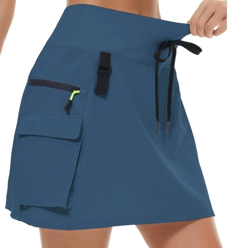 Women's High-Waisted Athletic Cargo Skort