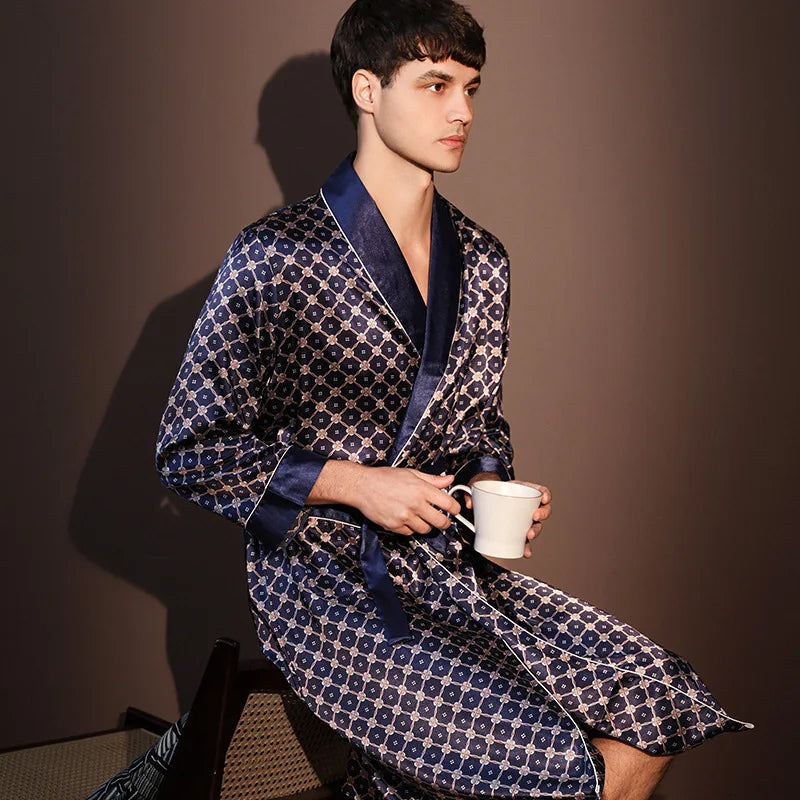 Thin Printed One-piece Robe