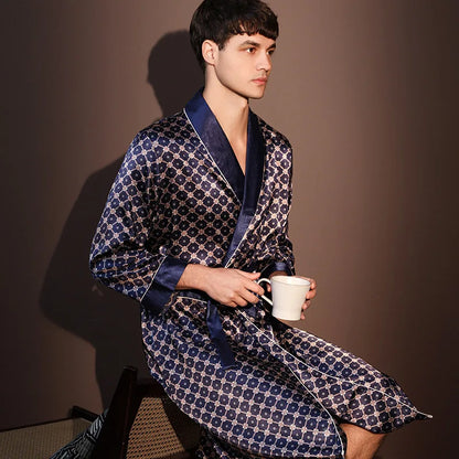 Thin Printed One-piece Robe