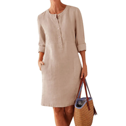 Women's Relaxed Fit Cotton Linen Tunic