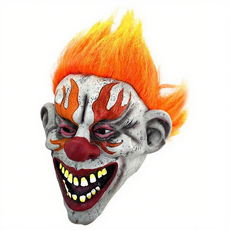 Scary Halloween Evil Clown Latex Full Face Mask