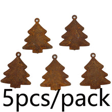 5 Pack 4.5cm Retro Rusty Christmas Bell Decorations