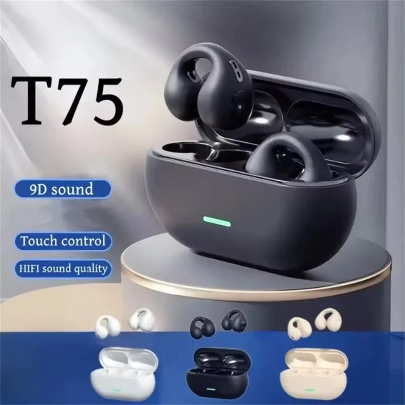 T75 TWS Touch Control Wireless Headphones