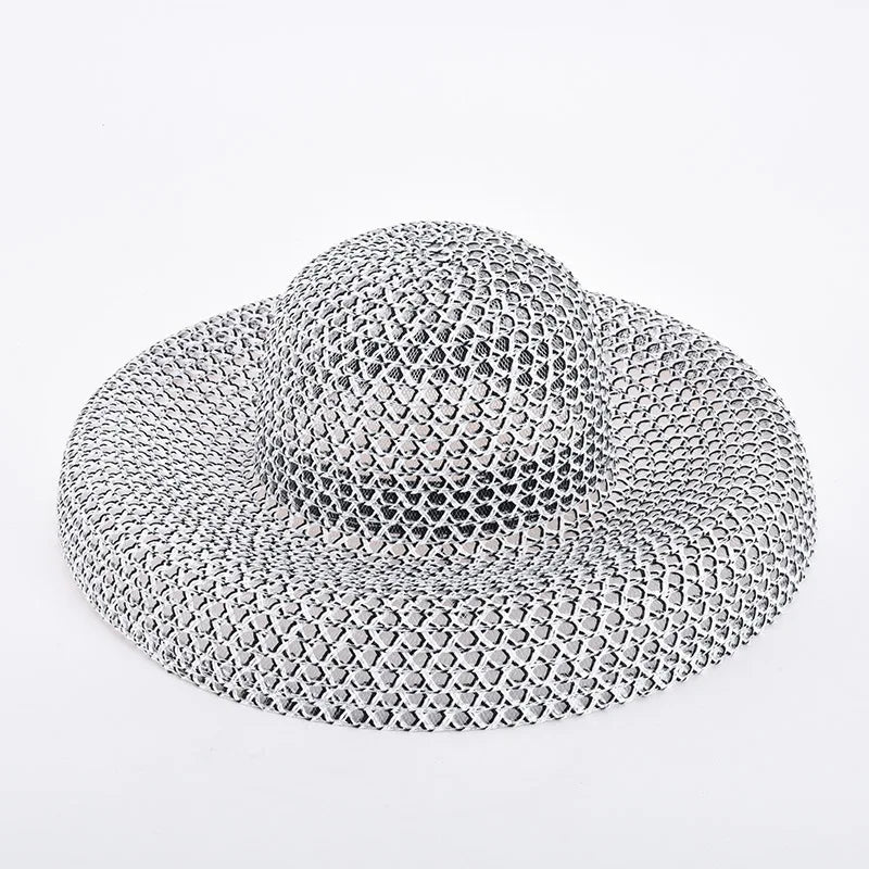 Woolen Rhinestone Solid Color Basin Hat
