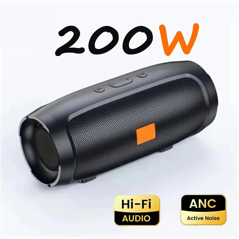 Lenovo Portable Outdoor Bluetooth Speaker – Dual Stereo Wireless Subwoofer with FM Radio, TWS & USB Support