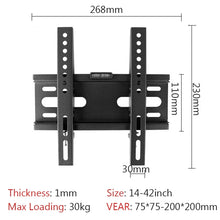 Universal Fixed TV Wall Mount Bracket  for Most 14-42" LED, LCD Plasma TVs
