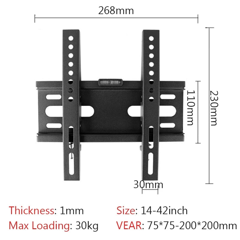 Universal Fixed TV Wall Mount Bracket  for Most 14-42