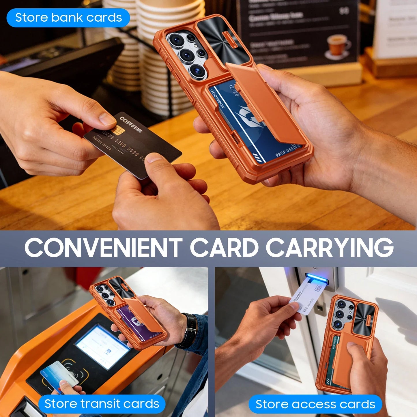 Galaxy S26 Ultra RFID Full Body Rugged Shockproof Silicone Protective Case