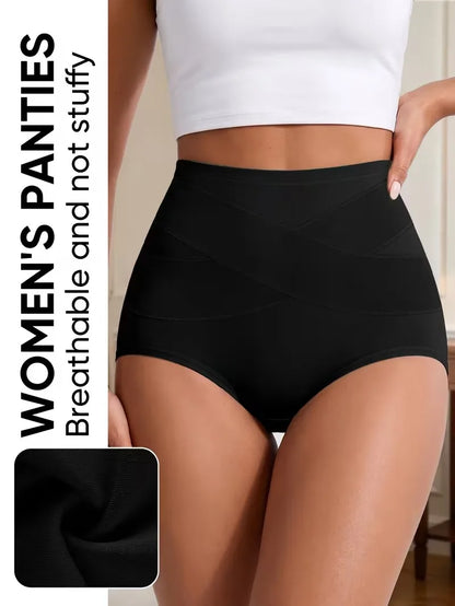 Women's High-Waist Seamless Tummy Control Panties (8-Pack)