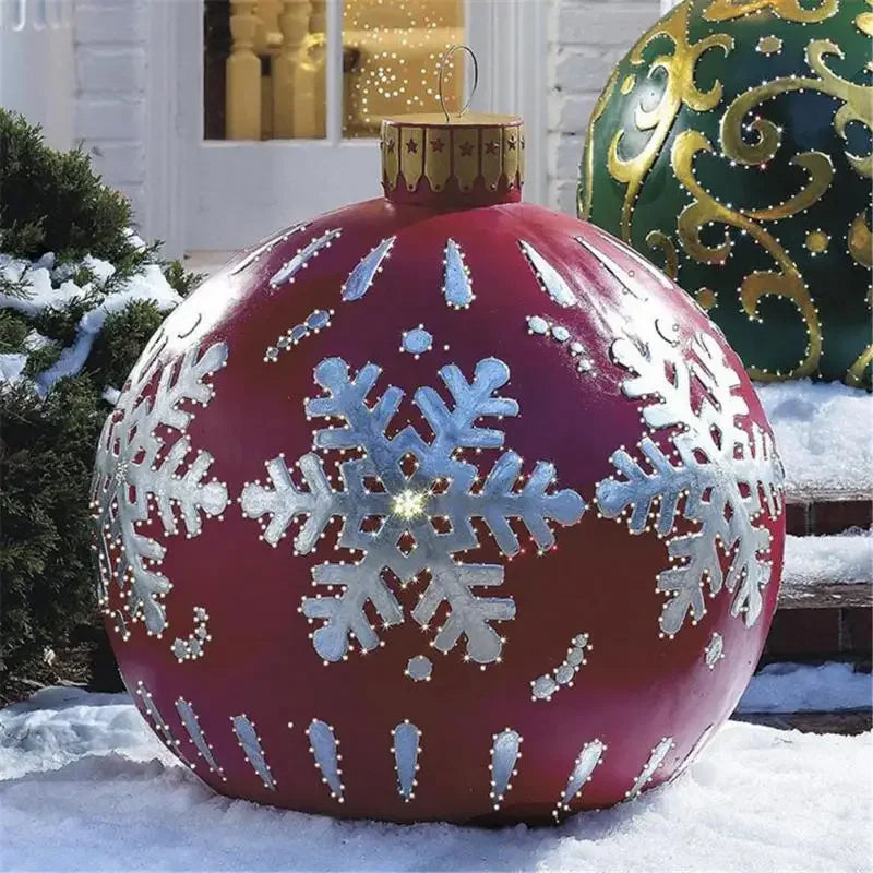 60CM Giant Outdoor Inflatable Christmas Ball Ornament