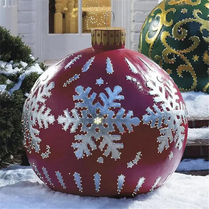 60CM Giant Outdoor Inflatable Christmas Ball Ornament