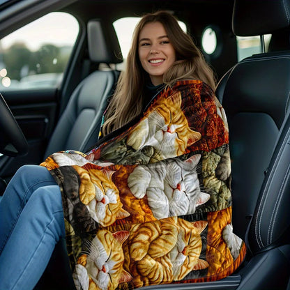 Cute Cat Print Blanket