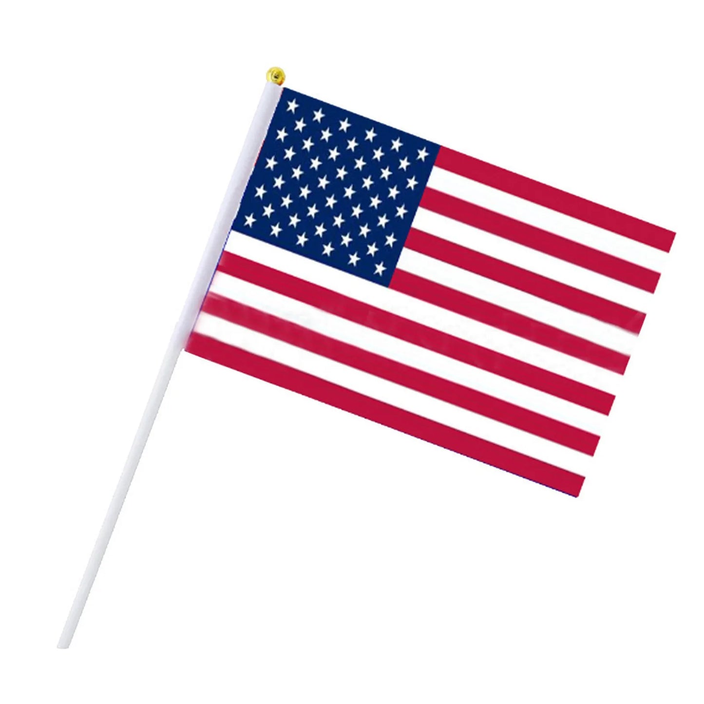 50-Piece Handheld Mini American Stick Flags (5.5" x 8.2")