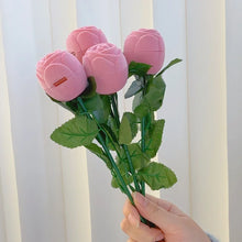 Heart Love Necklace with Rose Flower Gift Set