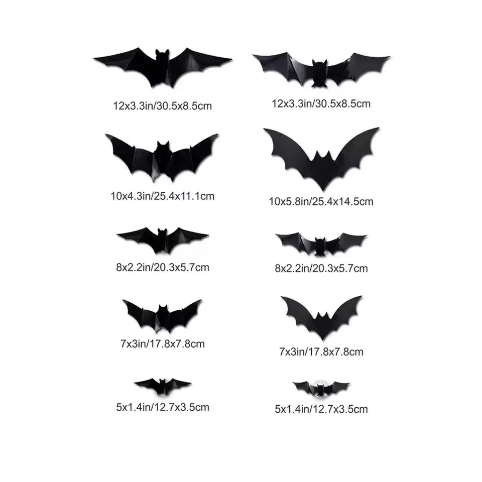 3D Stereoscopic Bat LED Wall Decal & Night Light