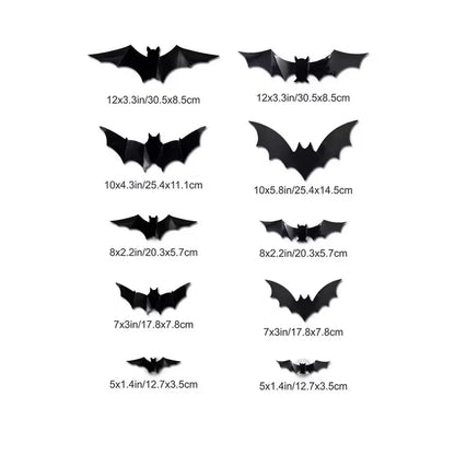 3D Stereoscopic Bat LED Wall Decal & Night Light