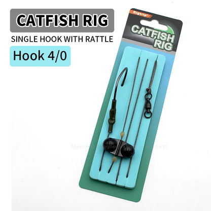 Single Hook with Rattle Catish Rigs