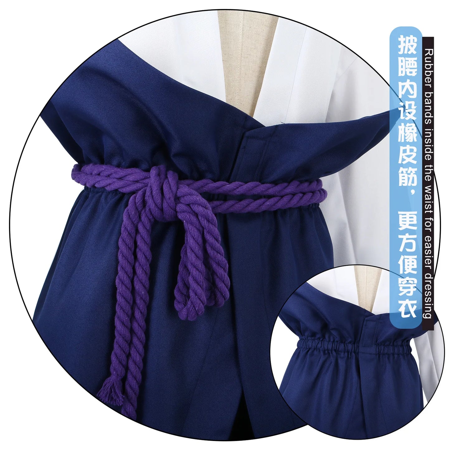 Uchiha Sasuke Cosplay Costume - Anime Roleplay Uniform & Outfit