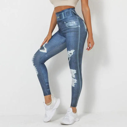 Rooftrellen Women's High-Waist Seamless Jeggings