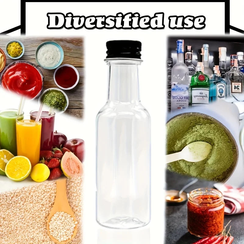 20 Mini 1.7oz Wine Bottles with Caps & 2 Funnels