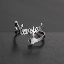 Double First Name Finger Ring