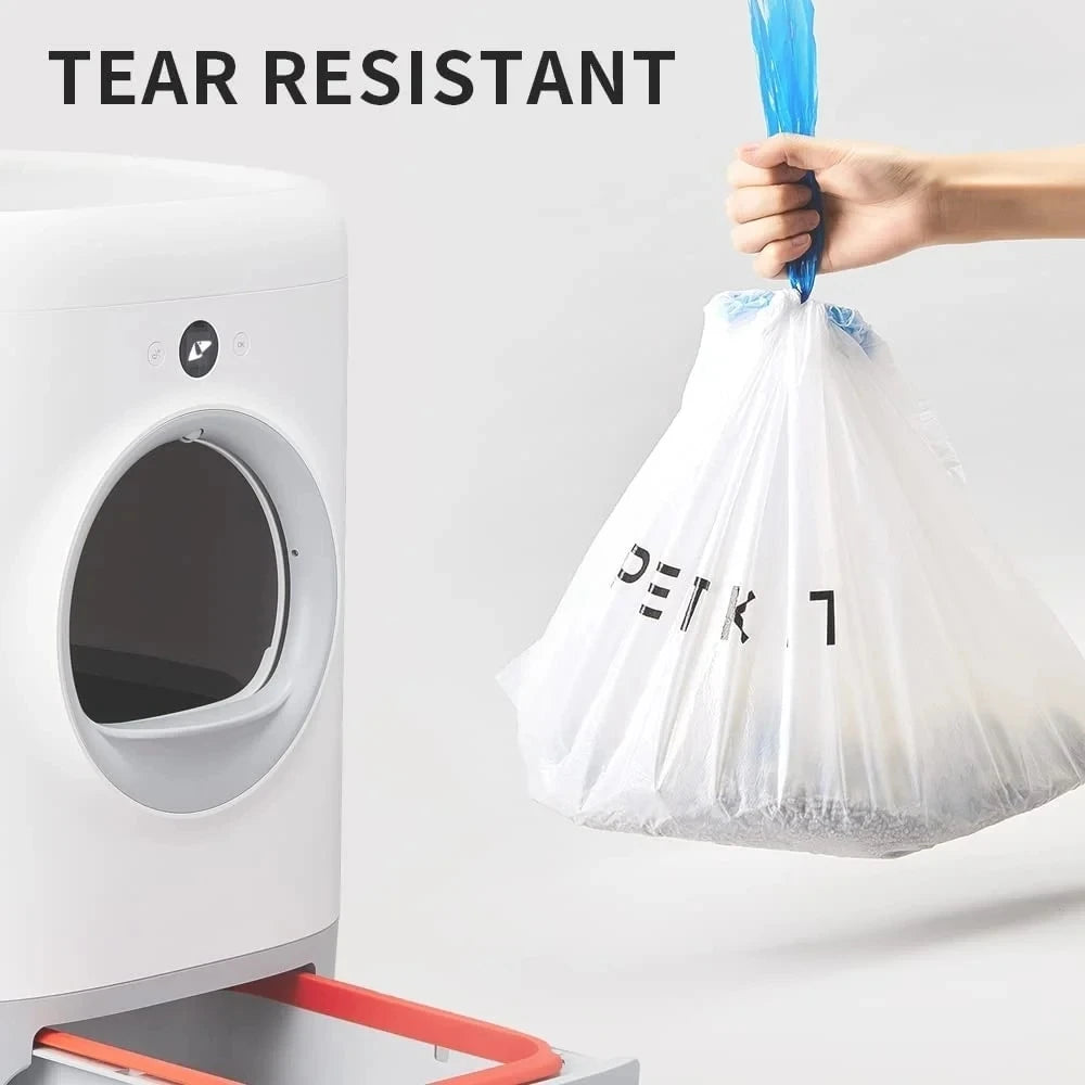 Automatic Cat Litter Box Replacement Trash Bags – Heavy-Duty Drawstring Waste Liners