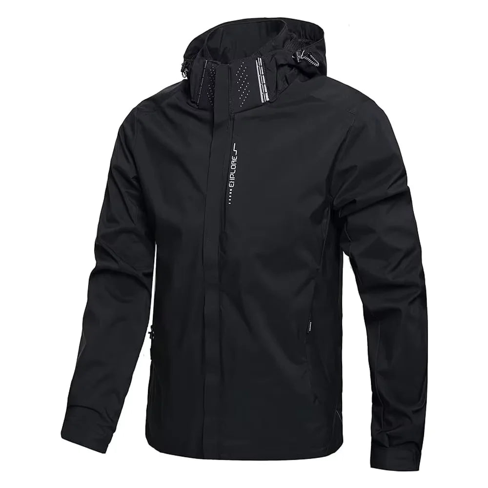 Men's Casual Outdoor Lightweight Zip-Up Jacket