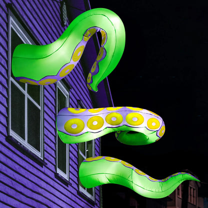 3 Pcs Giant Halloween Inflatable Octopus Tentacles with Built-in LEDs