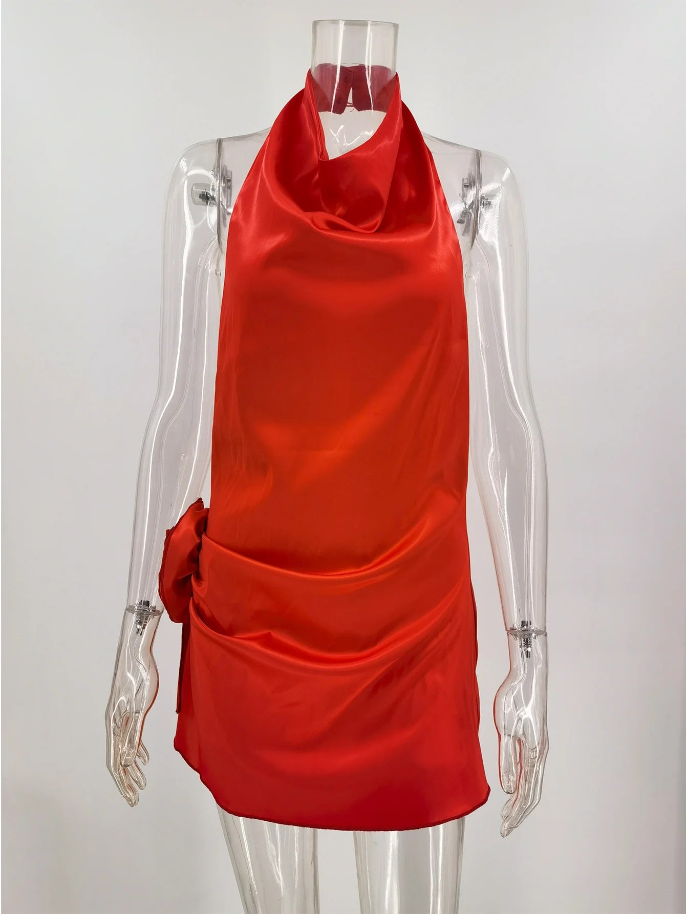 Short Satin Elegant Dress