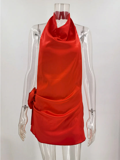 Short Satin Elegant Dress
